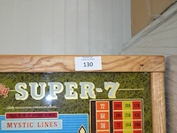 Bingo speelmachine bally super 7, schade aan glas - afbeelding 2 van  8