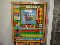 Bingo speelmachine bally super 7, schade aan glas - afbeelding 6 van  8