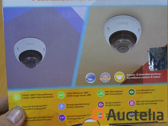Binnen & buiten beveiligingscamera 1920 x 1080 pixels plafond technaxx tx-66 - afbeelding 3 van  7