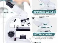 Binoculaire microscoop, 40x-1000x - afbeelding 3 van  3