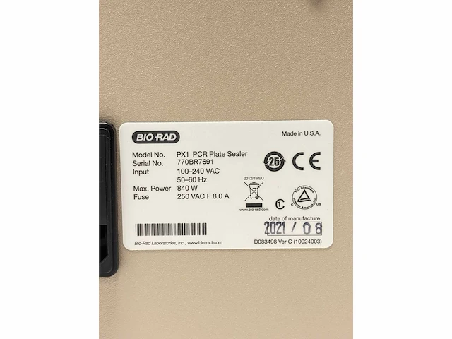 Bio-rad - px1 - various laboratory equipment - 2021 - afbeelding 4 van  4