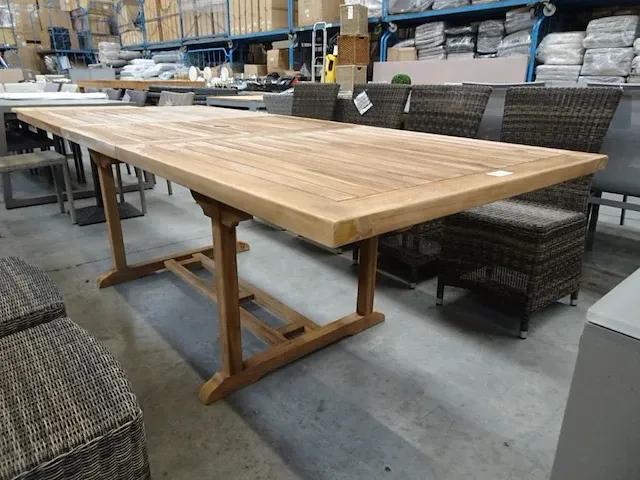 Birlington teak uitschuif tafel 180 - 240 x 100cm - afbeelding 1 van  4