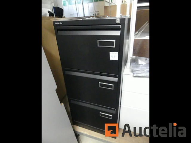 Bisley metalen kast met 3 lades (ref9870-044) - afbeelding 3 van  3