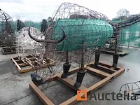 Bison-mozaïicultuur metalen structuur - afbeelding 3 van  7