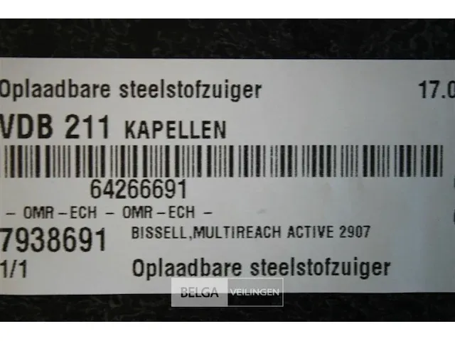 Bissell multireach active 2907n oplaadbare steelstofzuiger - afbeelding 4 van  4