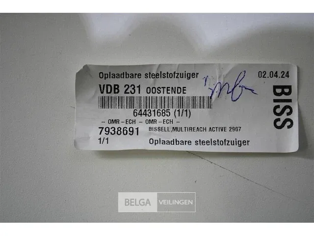 Bissell multireach active 2907n oplaadbare steelstofzuiger - afbeelding 5 van  6