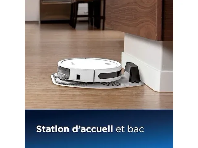 Bissell spinwave-robot, 2 in 1, stofzuiger en dweil, multi-oppervlak voor tapijten en harde vloeren, app-bediening, batterijduur van 130 minuten, compatibel met alexa, robotstofzuiger, 2931n - afbeelding 1 van  3