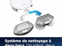 Bissell spinwave-robot, 2 in 1, stofzuiger en dweil, multi-oppervlak voor tapijten en harde vloeren, app-bediening, batterijduur van 130 minuten, compatibel met alexa, robotstofzuiger, 2931n - afbeelding 2 van  3