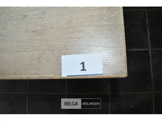 Bistrotafel blad en metalen onderstel - afbeelding 2 van  2