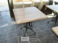 Bistrotafel blad en metalen onderstel - afbeelding 1 van  2