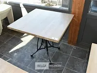 Bistrotafel blad en metalen onderstel - afbeelding 1 van  2