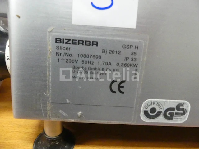 Bizerba gsp h-snijmachine - afbeelding 6 van  7