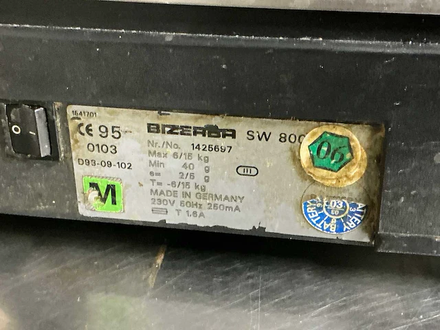 Bizerba sw 800 vintage prijs weegschaal - afbeelding 3 van  3