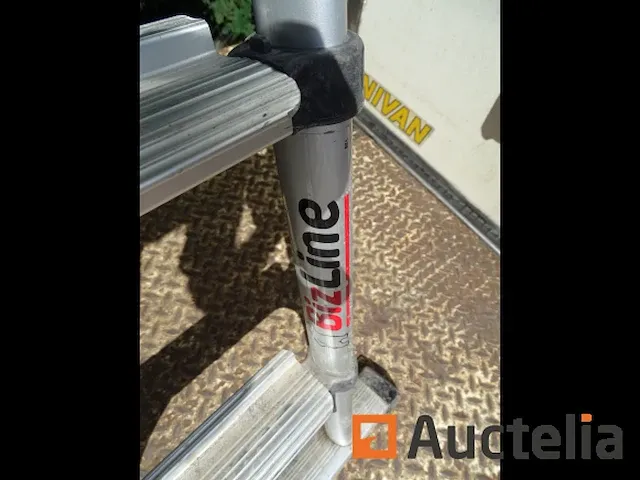 Bizline telescopische trapladder met transport riem - afbeelding 1 van  8