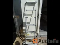 Bizline telescopische trapladder met transport riem - afbeelding 3 van  8