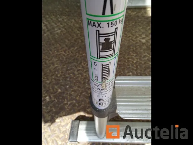 Bizline telescopische trapladder met transport riem - afbeelding 6 van  8