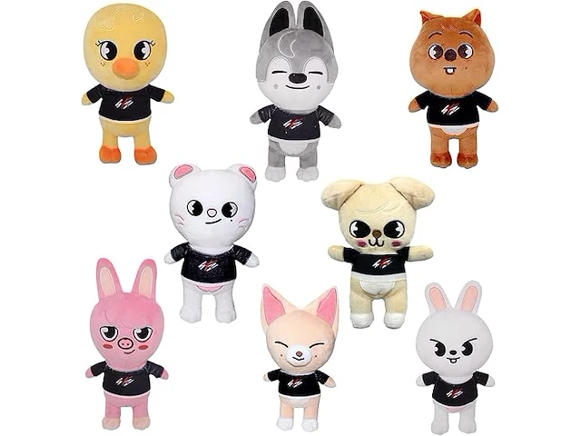 Bjperfms knuffeldieren (8 stuks) - afbeelding 1 van  3