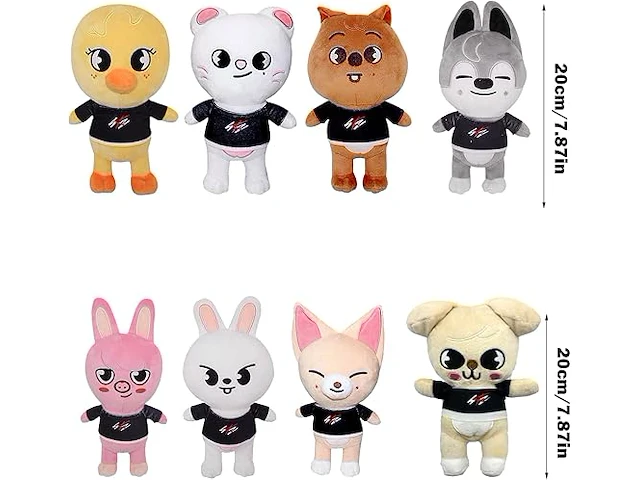 Bjperfms knuffeldieren (8 stuks) - afbeelding 2 van  3