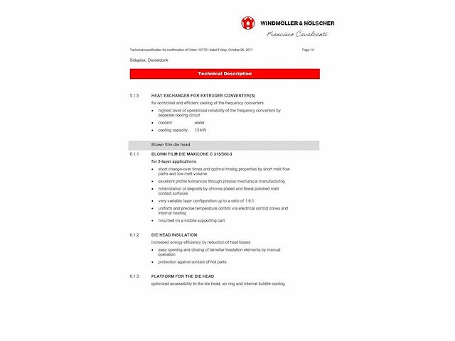 Blaas extrusielijn windmoller & holscher - 2018 - afbeelding 183 van  220