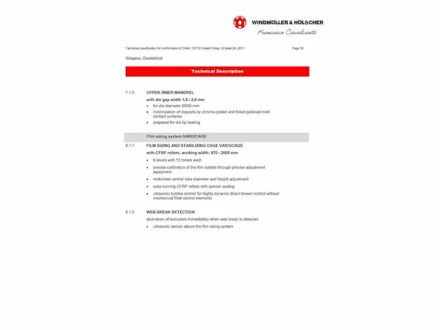 Blaas extrusielijn windmoller & holscher - 2018 - afbeelding 188 van  220