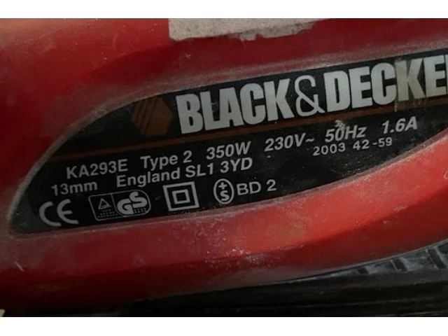 Black and decker bandschuurmachine - afbeelding 2 van  2