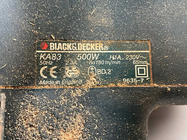 Black & decker ka83 bandschuurmachine - afbeelding 6 van  7