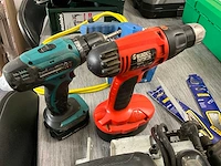 Black & decker + makita accu boor schroefmachine (2x) - afbeelding 2 van  5