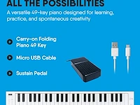 Black star draagbare opvouwbare piano - afbeelding 3 van  5