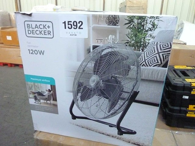 Black+decker - vloerventilator 120w | 3 snelheden - afbeelding 5 van  5