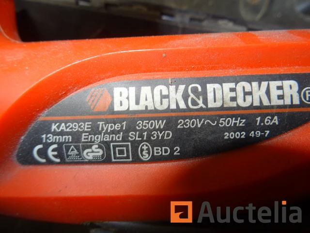 Black+decker bandschuurmachine ka293e - afbeelding 3 van  3