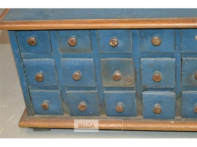 Blauw apothekerskastje - afbeelding 2 van  4