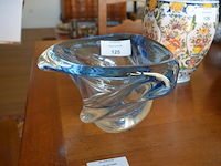 Blauw kristallen vaas val saint lambert