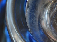 Blauw kristallen vaas val saint lambert - afbeelding 5 van  6