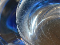 Blauw kristallen vaas val saint lambert - afbeelding 6 van  6