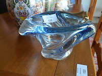 Blauw kristallen vaas val saint lambert - afbeelding 3 van  6