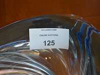 Blauw kristallen vaas val saint lambert - afbeelding 4 van  6