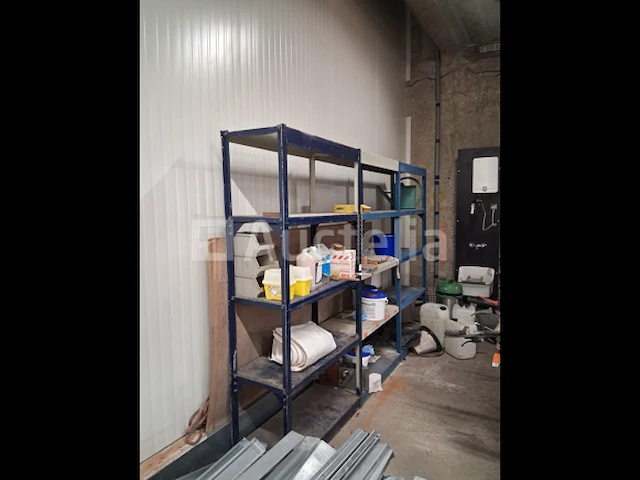 Blauw metalen rek - afbeelding 2 van  2