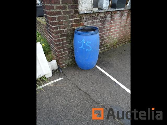 Blauw plastic vat - afbeelding 2 van  2