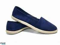 Blauw suède zomer espadrilles-maat 38