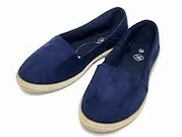 Blauw suède zomer espadrilles-maat 38 - afbeelding 3 van  5