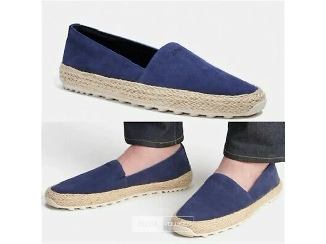 Blauw suède zomer espadrilles-maat 38 - afbeelding 4 van  5