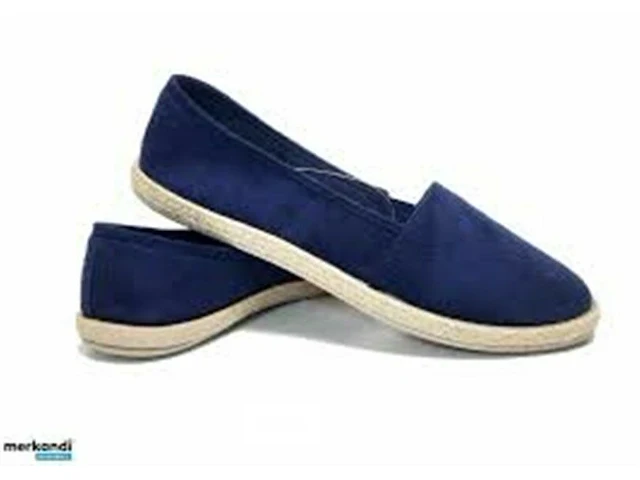 Blauw suède zomer espadrilles-maat 40 - afbeelding 1 van  5