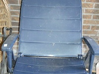Blauwe ligstoel - afbeelding 2 van  3