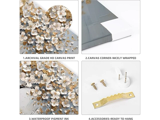 Blauwgroene bosboom ingelijste canvasprint - afbeelding 3 van  4