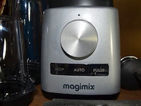 Blender magimix 11630 met toebehoren, digitale doseerlepel quigg es559d, messenset greenpan, 3 messen, 2 vorken, minichopper home creation, taartschotel, 7 borden - afbeelding 9 van  11