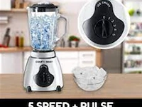 Blender smootiemaker/ice-crusher met glasbeker - afbeelding 4 van  6