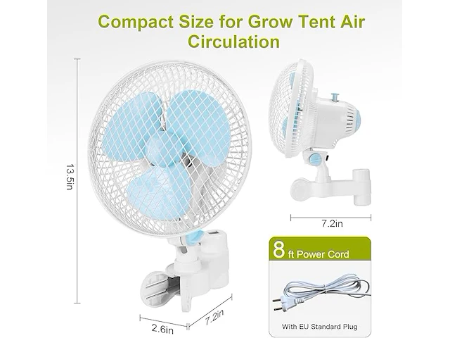 Blessny clip-on ventilator - afbeelding 3 van  5