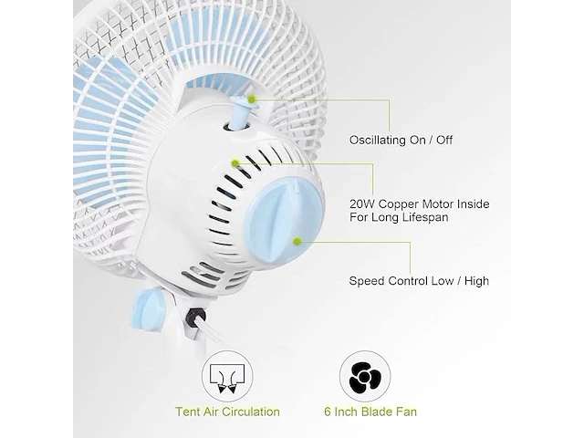 Blessny oscillerende ventilator - afbeelding 2 van  5