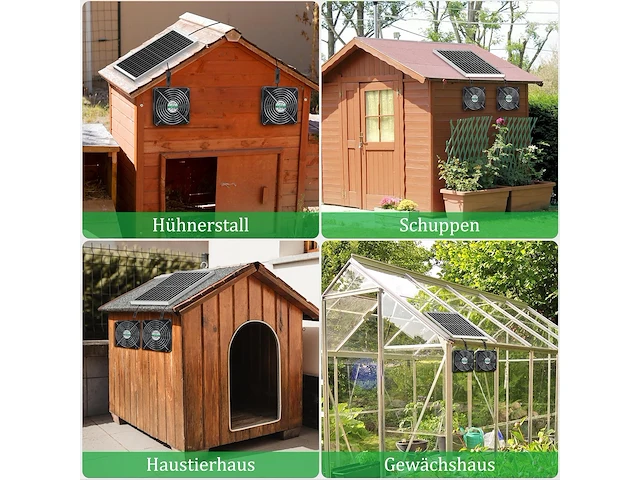 Blessny ventilatorset op zonne-energie - afbeelding 3 van  4