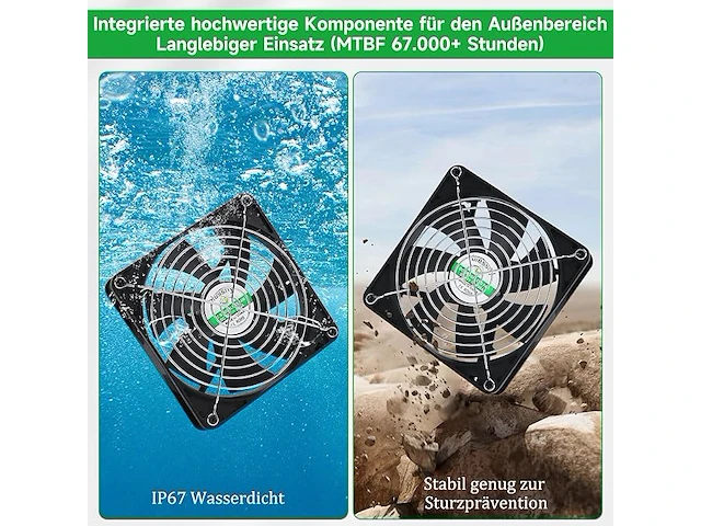 Blessny ventilatorset op zonne-energie - afbeelding 4 van  4